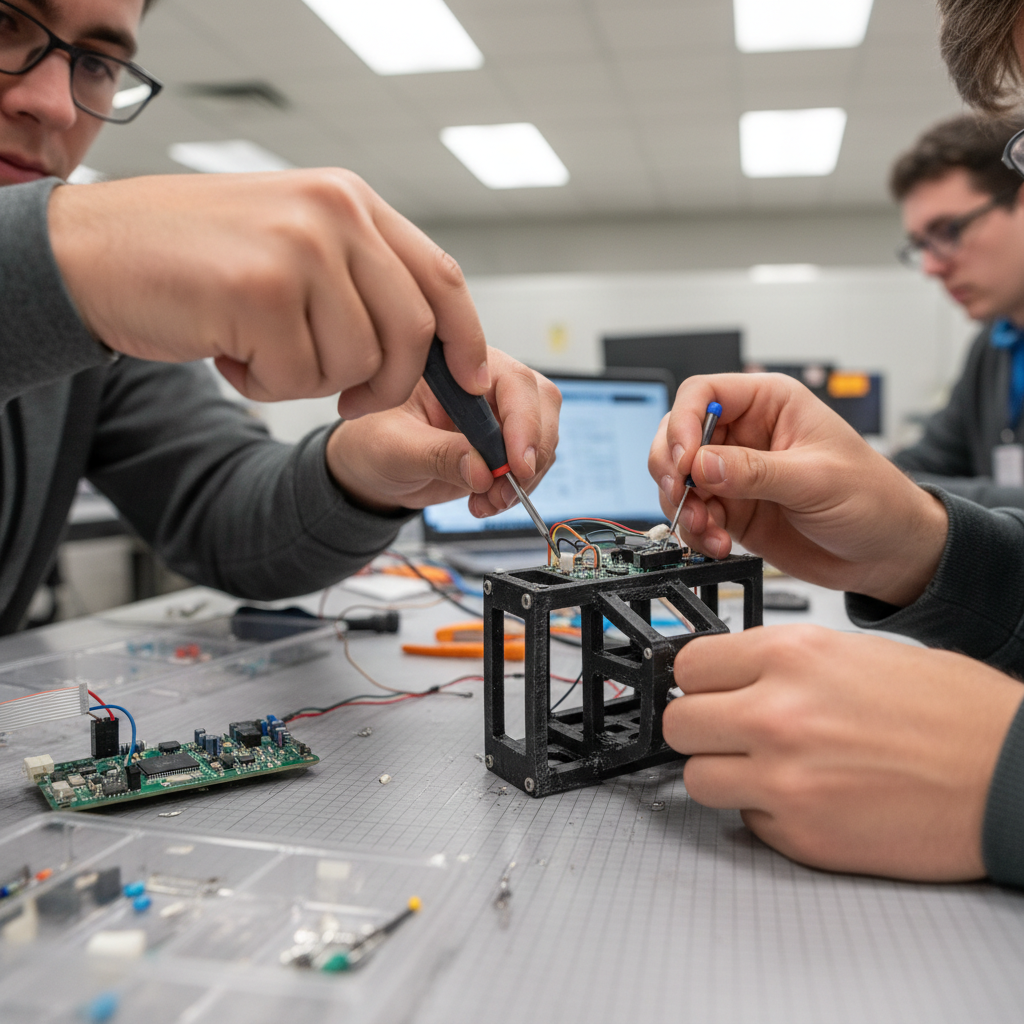 Electrical & Electronics Engineering engineering projects in Bangalore — WEBUILDPRO lab dark technical environment